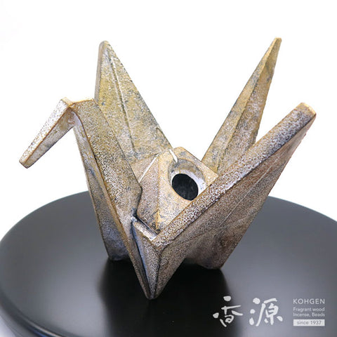 Takaoka Metalwork – Iron Incense Burner, Origami Crane Design