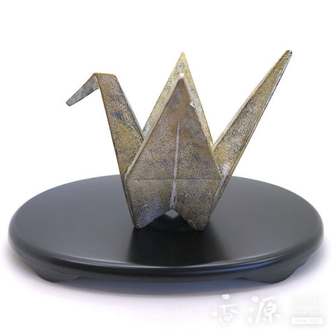 Takaoka Metalwork – Iron Incense Burner, Origami Crane Design