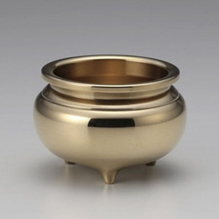 Takaoka Metalwork Incense Burner, 3.5 Sun Polished