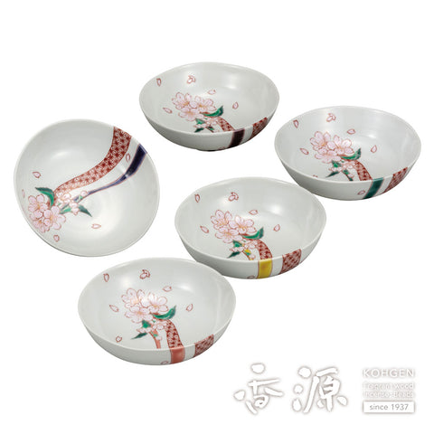 Kutani yakatori bowl set