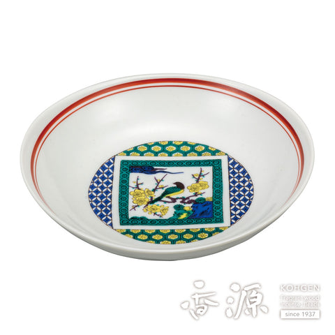 Kutani ware oval bowl