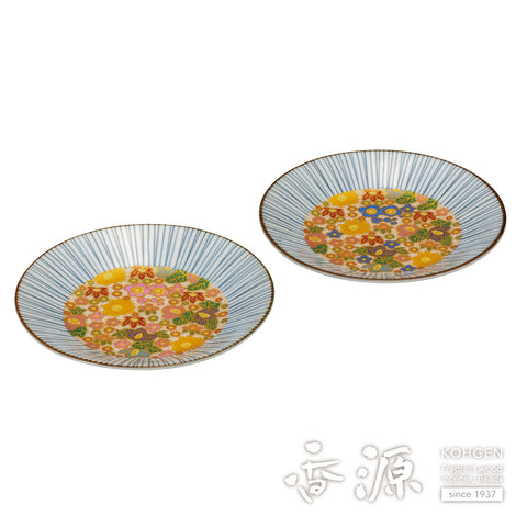 Kutani ware pair plate