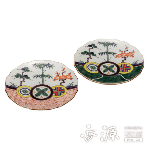 Kutani ware set plate