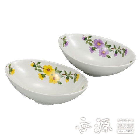 Kutani ware pair bowl