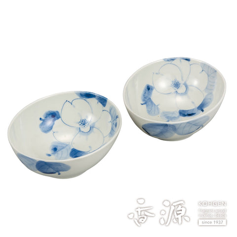 Kutani ware pair bowl