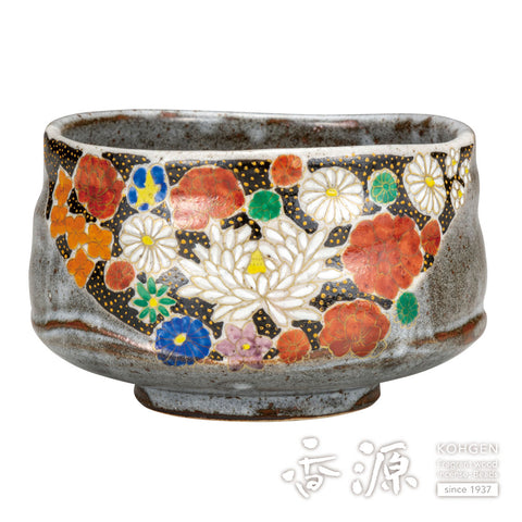 Kutani ware matcha bowl
