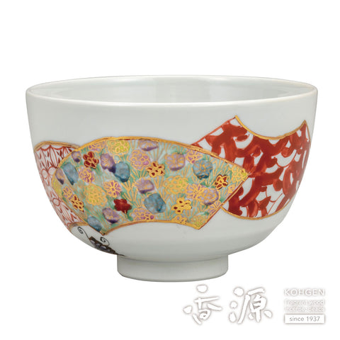 Kutani ware matcha bowl