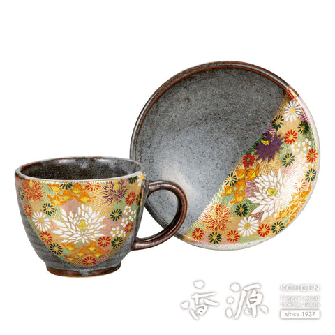 Kutani ware cup and saucer