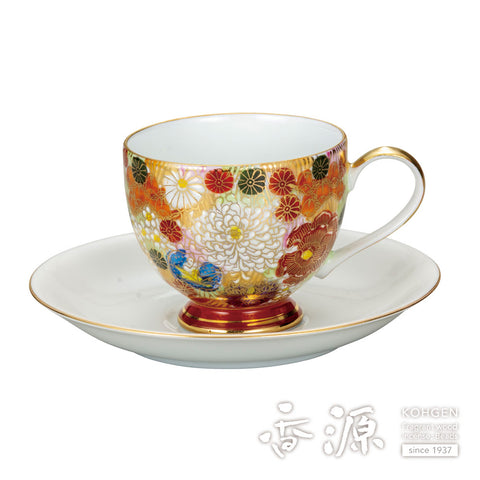 Kutani ware cup and saucer