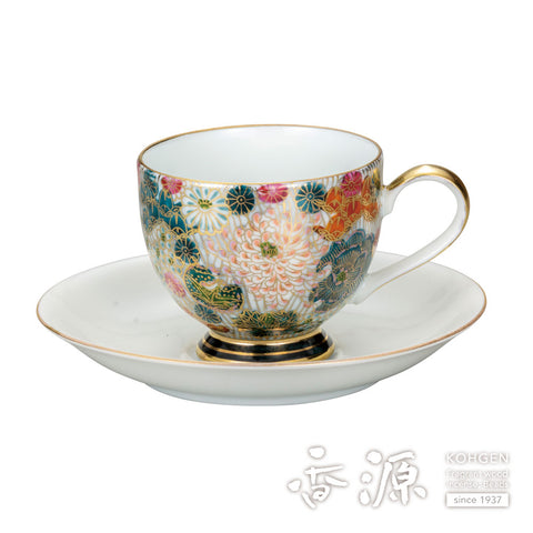 Kutani ware cup and saucer