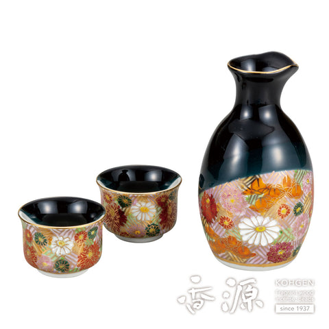 Kutani ware evening drink set