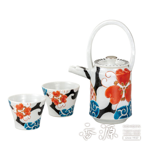 Kutani ware evening drink set