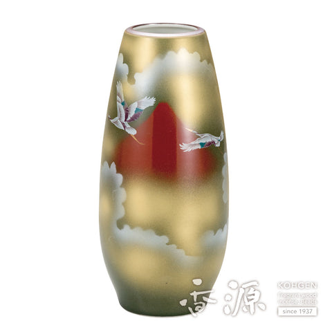 Kutani ware short vase