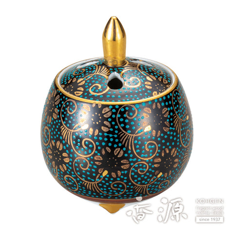 Kutani baked bean incense burner