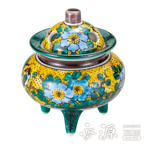 Kutani baked bean incense burner