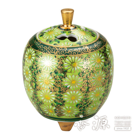 Kutani baked bean incense burner