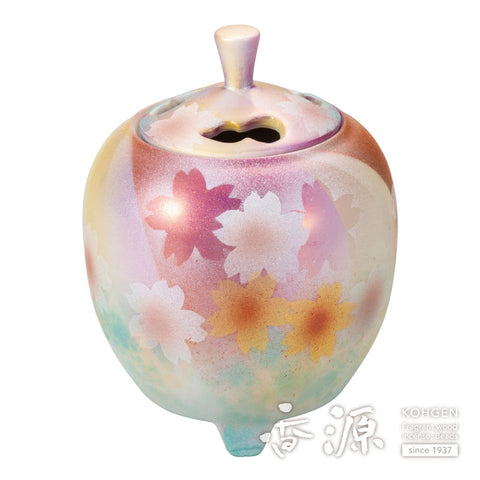 Kutani baked bean incense burner