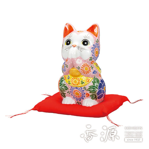 Kutani ware prayer cat