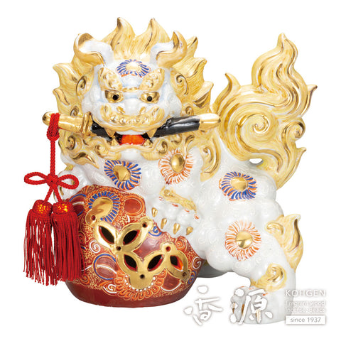 Kutani ware sword lion