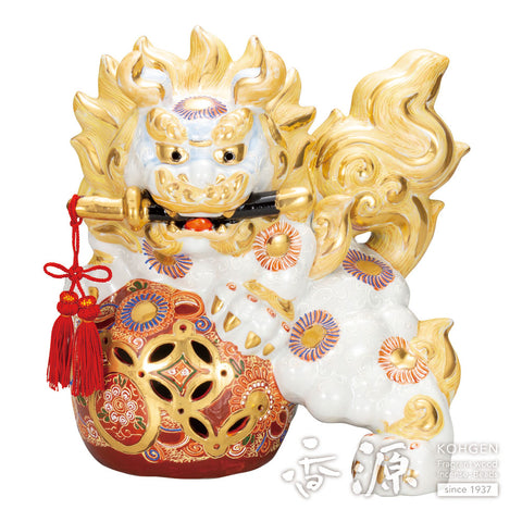 Kutani ware sword lion