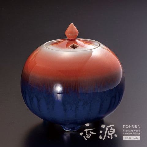 Kutani ware glazed incense burner