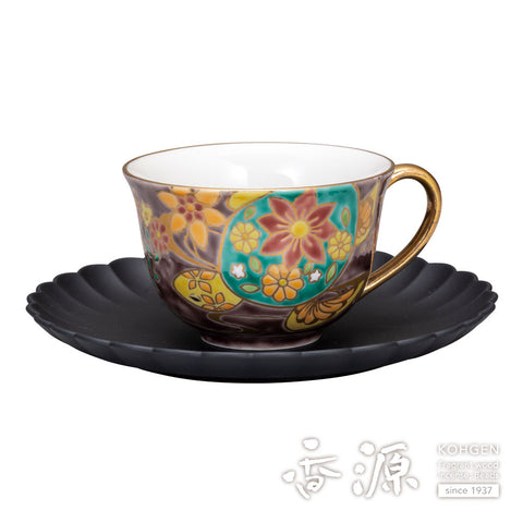 Kutani ware cup and saucer