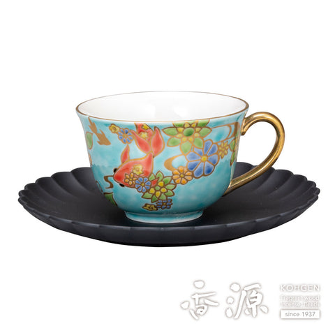 Kutani ware cup and saucer
