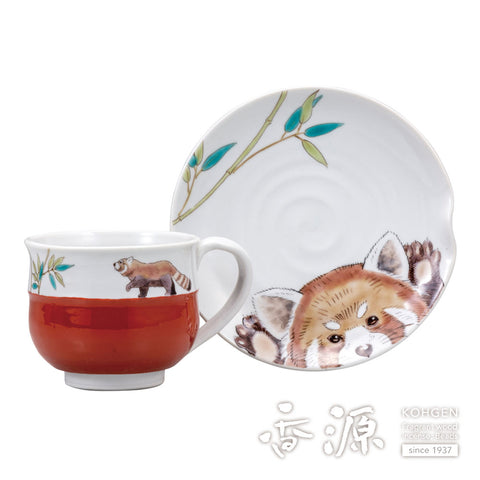 Kutani ware cup and saucer