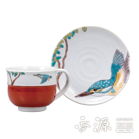Kutani ware cup and saucer