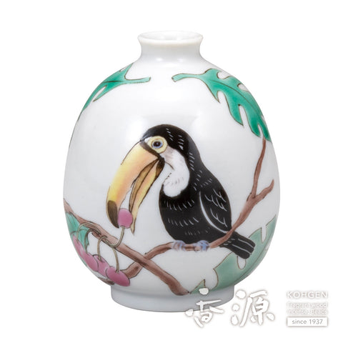 Kutani ware small vase flower vase