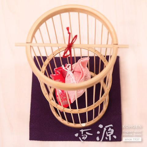 Kohgen Fragrance Sachet Ornament, Suruga Bamboo Basketry