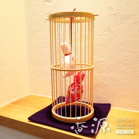 Kohgen Fragrance Sachet Ornament, Suruga Bamboo Basketry