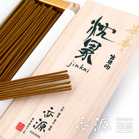 Kohgen Incense Sticks, Jinkai Agarwood, Limited Edition, Wooden Box