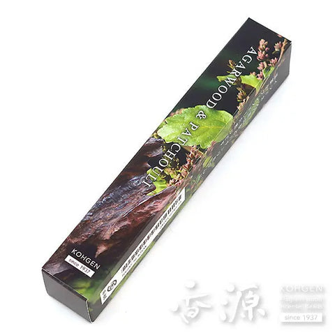 Kohgen Incense Sticks – Natural Scent Series: Agarwood & Patchouli 20 Sticks