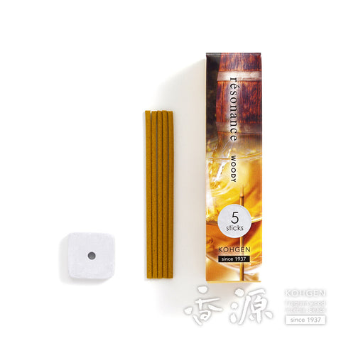 Kohgen Incense Sticks, Resonance for Enhancing Drink Flavor, 5 Mini Sticks