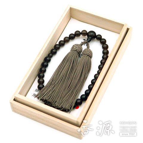 Women's Smoky Quartz Prayer Beads, 8mm Bead