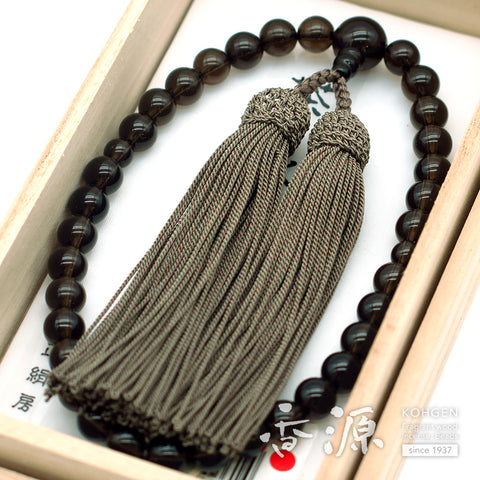 Women's Smoky Quartz Prayer Beads, 8mm Bead