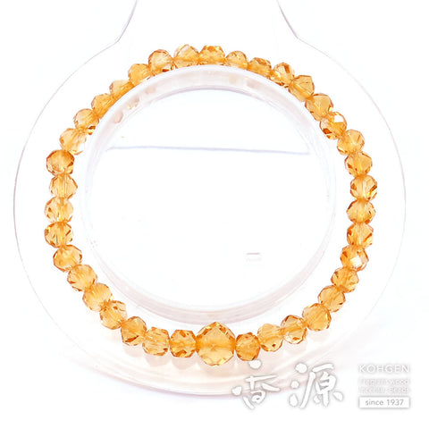 Citrine Oval Bead Bracelet, Matching Set, Limited Edition