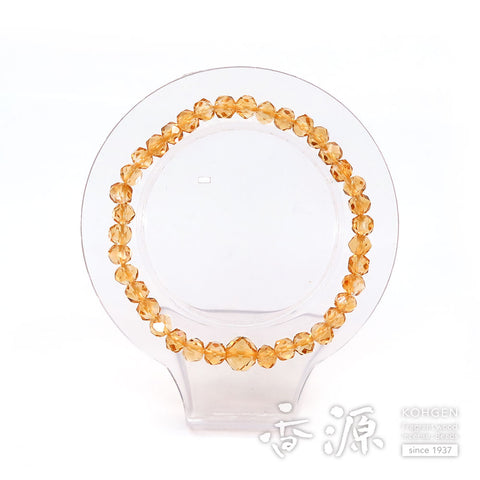 Citrine Oval Bead Bracelet, Matching Set, Limited Edition