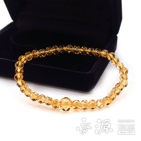 Citrine Oval Bead Bracelet, Matching Set, Limited Edition