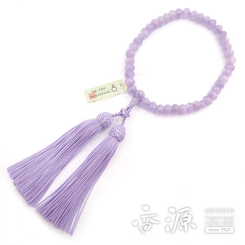 Women's Wisteria Cloud Stone Prayer Beads, Oval Bead, Limited Edition