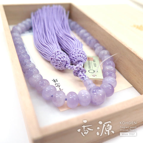 Women's Wisteria Cloud Stone Prayer Beads, Oval Bead, Limited Edition