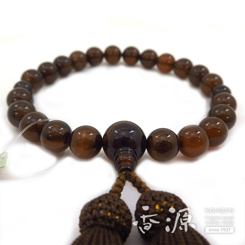 Men's prayer beads, brown agate