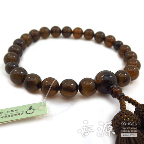 Men's prayer beads, brown agate