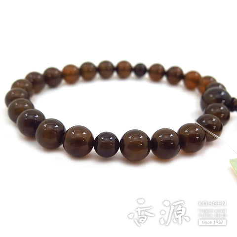 Men's prayer beads, brown agate