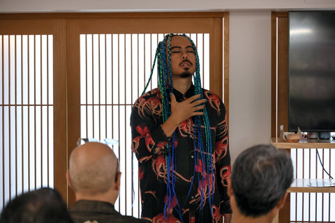 THE FRAGRANCE OF JAPANESE SPIRIT – Kento Mori in quiet reflection at the Ginza launch event